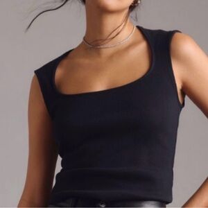 Anthropologie Black Tank Top
